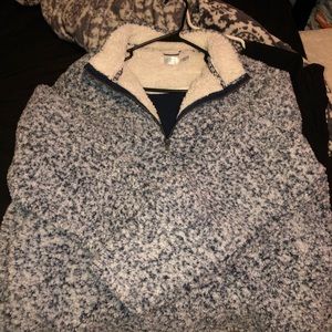 heavy fluffy pull over sweater